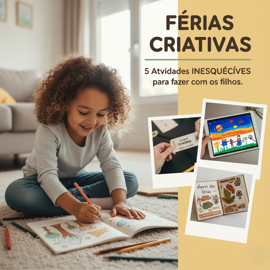 Férias Criativas: 5 Atividades que Unem Educação, Arte e Lazer para Fazer com os Filhos