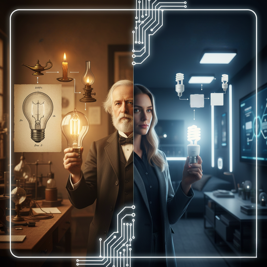 A Invenção da Lâmpada Elétrica: Uma História de Muitas Mentes Brilhantes