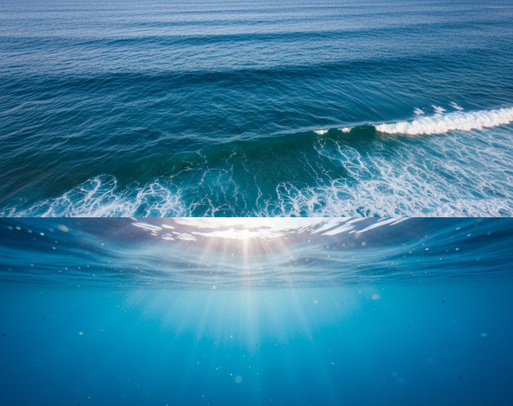 Por Que o Mar é Azul? A Resposta NÃO é apenas o reflexo do céu!